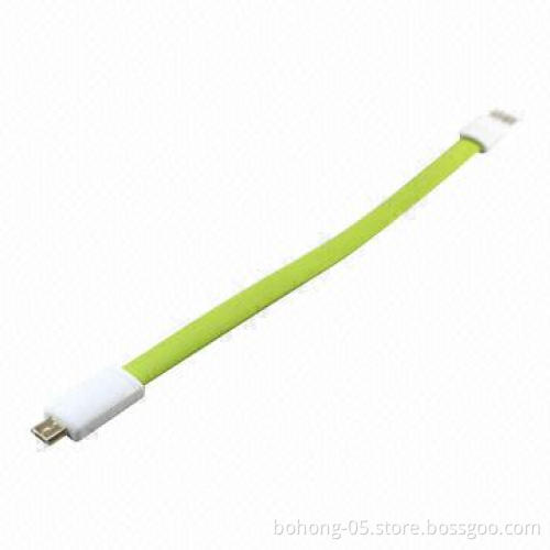 Short Micro Magnetic USB Data Cable, Different Color is Available, 500pcs MOQ Each Color